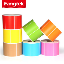 Colored direct thermal labels sticker rolls